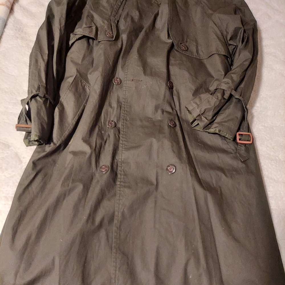 Women's Classic Olive Trench Coat